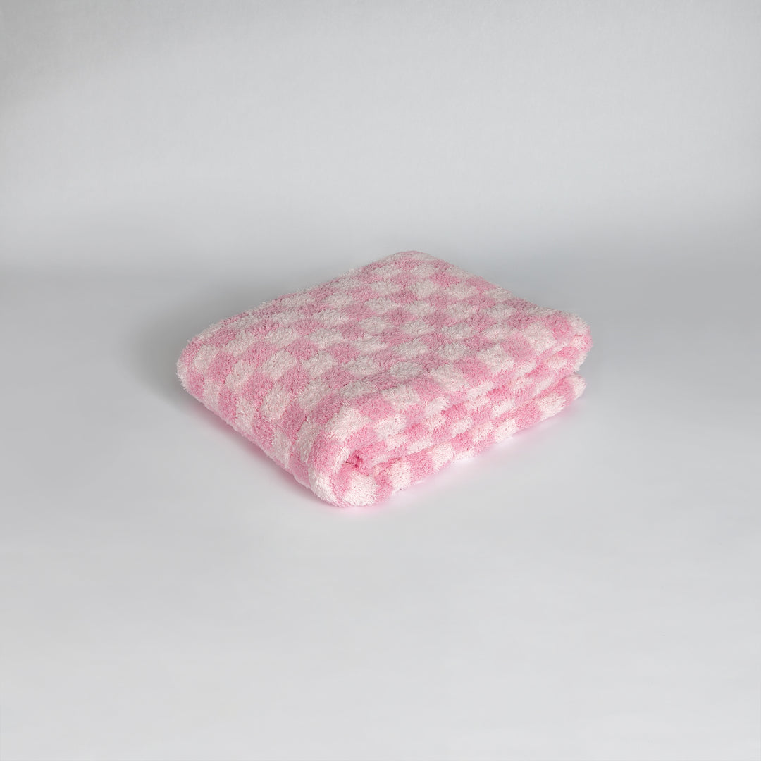 Cotton Candy Check Print Toddler Blanket