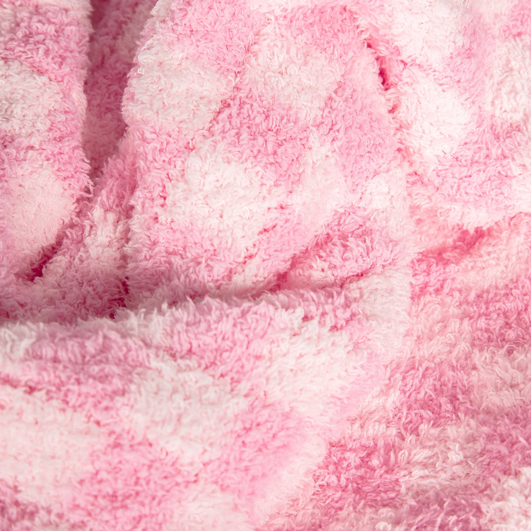 Cotton Candy Check Print Toddler Blanket