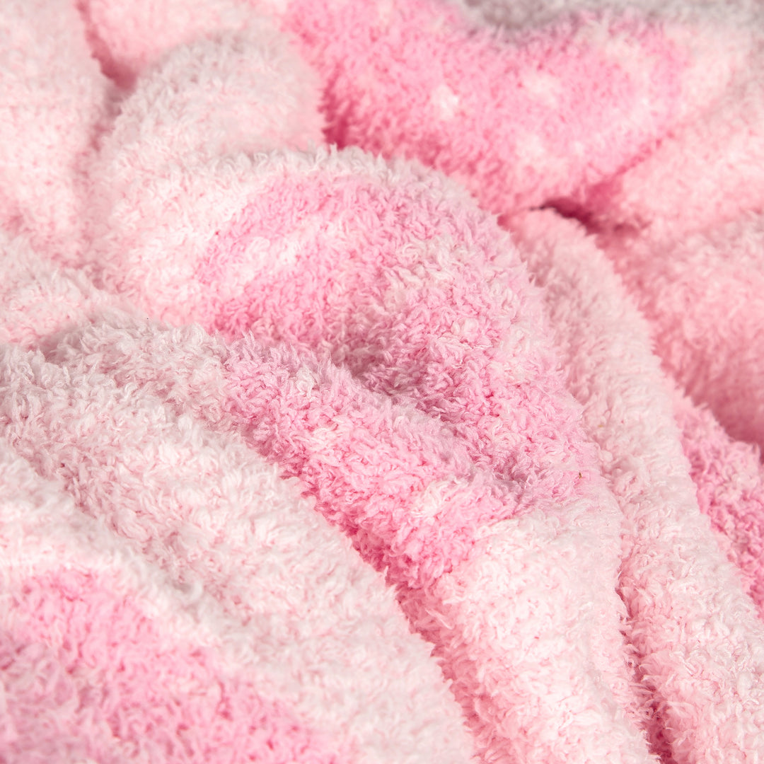 Cotton Candy Strawberry Print Extended Throw