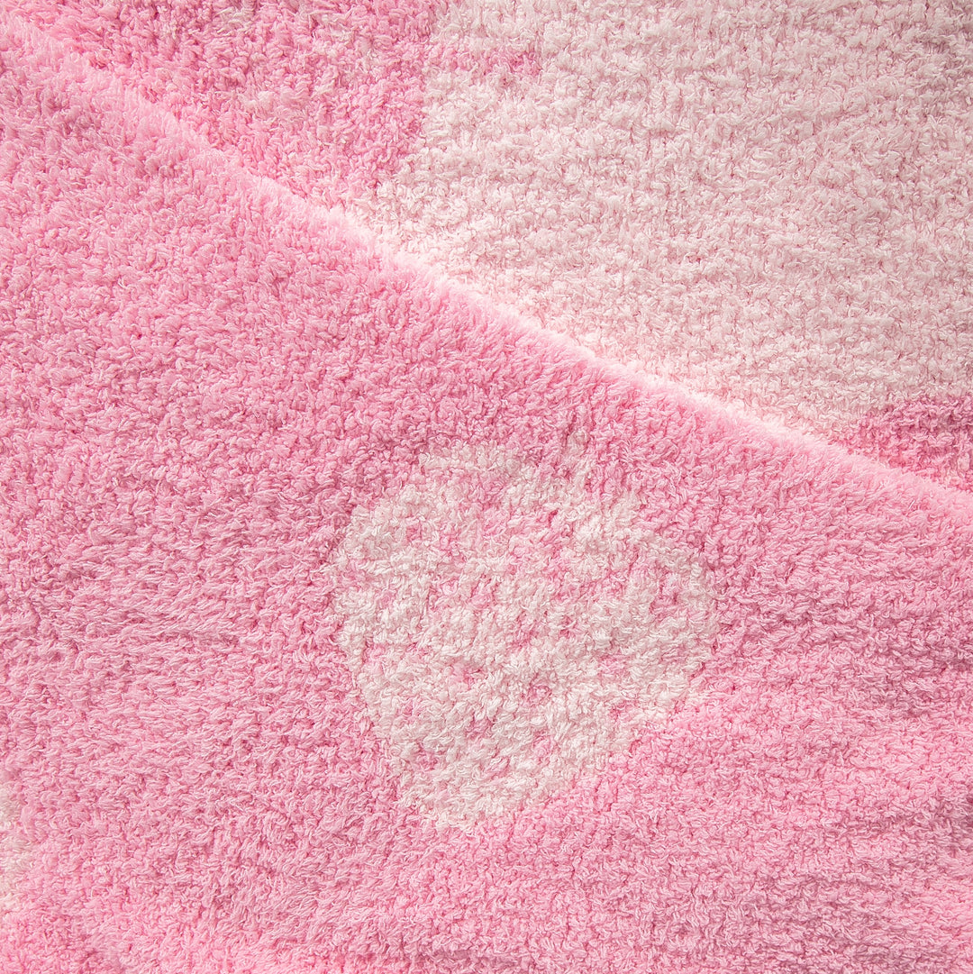 Cotton Candy Strawberry Print Toddler Blanket