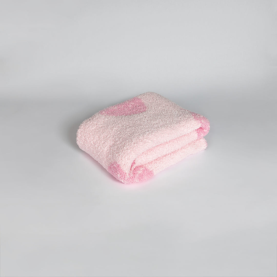 Cotton Candy Strawberry Print Toddler Blanket